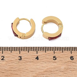 Pendientes de aro de acero inoxidable 201&nbsp;EJEW-D354-12G