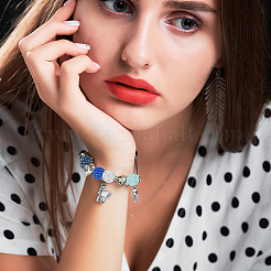 32шт 8 цвета смоляные бусины со стразами RESI-CA0001-61