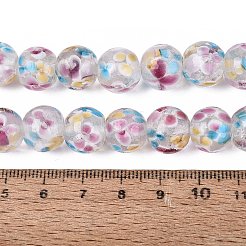 Chapelets de perles vernissées manuelles&nbsp;LAMP-Q041-08F
