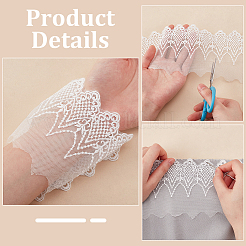 7.5 ярд кружевной отделки из молочного волокна OCOR-FG0002-48