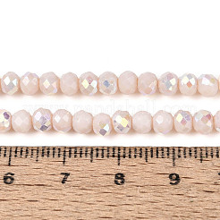 Ab farbig plattierte Stränge aus undurchsichtigen GlasUnterlegscheiben&nbsp;EGLA-T029-4mm-09C
