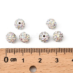 Бусины со стразами&nbsp;RB-H284-6MM-AB