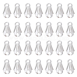 SUNNYCLUE 200Pcs Alloy Ice Pick Pinch Bails, Silver, 8x5.5x3mm, Hole: 1.2mm