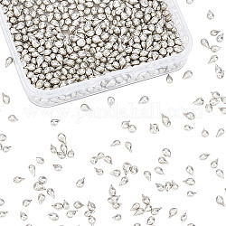 Chgcraft 1 sachet de perles d'étain, granulés d'étain, platine, 0.4~0.55x0.3~0.4x0.2~0.4 cm, 100 pcs /sachet , 1bag