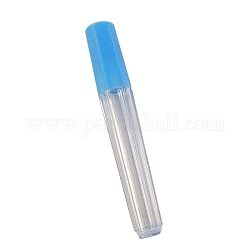 Aufbewahrungskoffer für Nähnadelhalter aus Kunststoff, Nadelrohr-Zahnstocher-Aufbewahrungsbox, Deep-Sky-blau, 10 cm