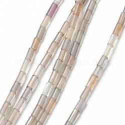 Chapelets de perles en fluorite naturel, colonne, 4.3~5.6x2.3~2.5mm, Trou: 0.9mm, Environ 82~86 pcs/chapelet, 14.96~17.71 pouce (38~45 cm)