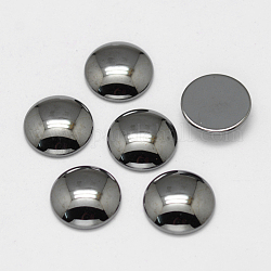 Cabochons en hématite synthétique sans magnétique, demi-rond / dôme, 10x2.8mm