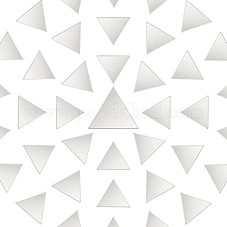 Olycraft 400Pcs Acrylic Mosaic Tiles, Mirror Effect Tiles for Wall Decoration, DIY Craft, Triangle, 18.5x21x0.8mm