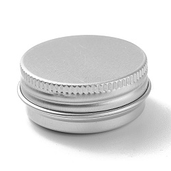 (defekt Restpostenrand beschädigt) runde Alu-Blechdosen, Aluminiumglas, Lagerbehälter, Platin Farbe, 4.2x1.7 cm, Kapazität: 15 ml (0.51 fl. oz)
