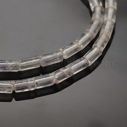 Perline colonna fluorite naturale fili, 5x3mm, Foro: 0.5 mm, circa 78pcs/filo, 15.7 pollice