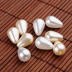 Cuentas de perlas de imitación acrílicas en forma de lágrima, color mezclado, 14.5x10mm, agujero: 1.5 mm, aproximamente 700 unidades / 500 g