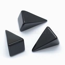 Des billes d'obsidienne naturelles, cône, perles non percées / sans trou, 25x14x14.5mm