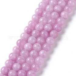 Fili di perle di kunzite imitazione giada bianca naturale, tondo, tinto, 6mm, Foro: 0.8 mm, circa 61pcs/filo, 14.76 pollice (37.5 cm)