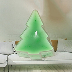 Weihnachtsbaum kunststoff klar teelicht kerzenbecherhalter, hitzebeständige Kerzenbehälter, für die Herstellung von DIY-Kerzen, Transparent, 4.1x2.2 cm