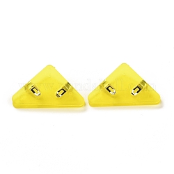 Dreieckige Kunststoffclips, für Büroschulbedarf, Gelb, 31x52x19 mm
