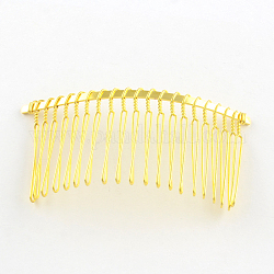 Capelli accessori ferro pettini risultati, oro, 37~38x79mm