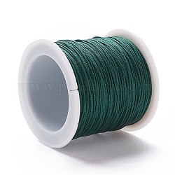 Nylonfaden Nylonschnur, DIY Material für Schmuck machen, blaugrün, 1 mm, 100 Yards / Rolle