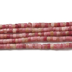 Chapelets de perles en rhodonite naturelle, disque, perles heishi, 3x2~2.5mm, Trou: 0.9mm, Environ 180~182 pcs/chapelet, 15.04~15.16'' (38.2~38.5 cm)