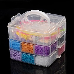 12 colore casuale 5 perline mm Melty ricariche con accessori per bambini, colore misto, 155x160x130mm