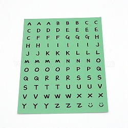 Круглые самоклеящиеся наклейки с алфавитом, для открытки своими руками, скрапбукинга, планировщик журнала, метка, зеленый лайм, 14x10 см, 88шт / лист