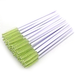 Нейлоновые ресницы косметические кисти, с пластиковой ручкой, зелёные, 98 мм