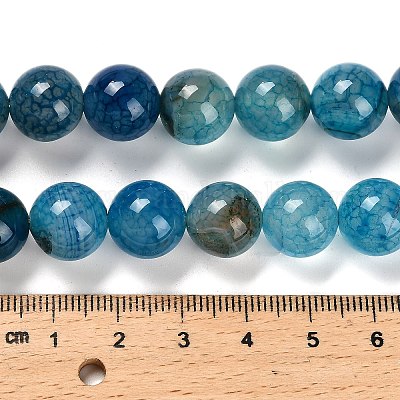 Окрашенные естественный агат бисер пряди G-G203-10I-12mm-1