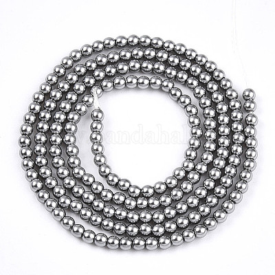 Выпечка из окрашенного перламутрового стекла жемчужные бусинки HY-N002-2mm-A01-1