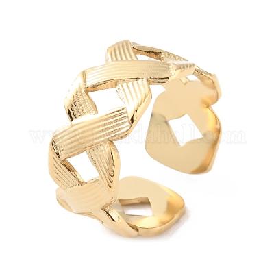 Кольца-манжеты из нержавеющей стали 304 с полыми кольцами бесконечности RJEW-D002-41G-1