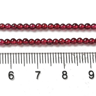 Гранат природный бисер нитей G-B090-A20-03-1