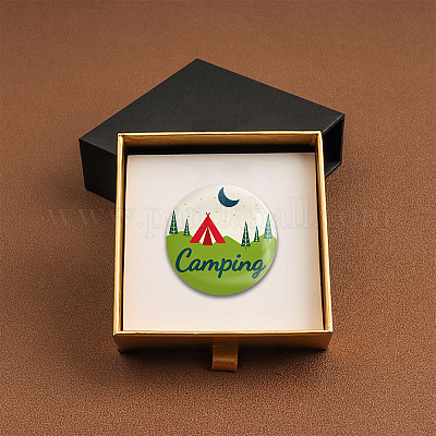 Брошь из белой жести JEWB-WH0012-009-1