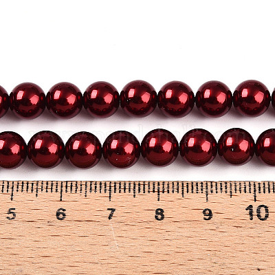 Выпечка из окрашенного перламутрового стекла жемчужные бусинки HY-N002-8mm-A13-1