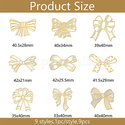 Никелевые декоративные наклейки DIY-WH0450-062-1