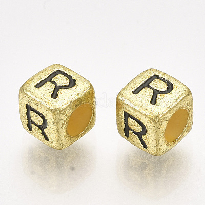 Акриловые бусины PB43C9308-G-R-1