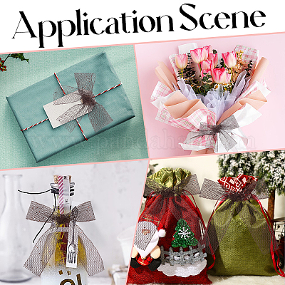 Лента из блестящей полиэстеровой сетки с пайетками длиной 9 м OCOR-WH20012-15G-1