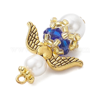 Подвески из перламутрового стекла и жемчуга PALLOY-MZ00978-06-1