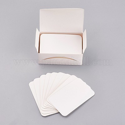 50Pcs Blank Greeting Card Kraft Paper Postcard Vintage Blank