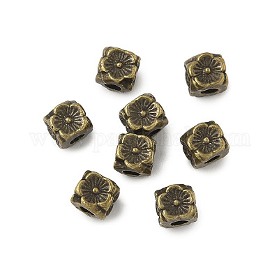 Сплавочные овальные бусины тибетского стиля  FIND-G059-01A-AB-1