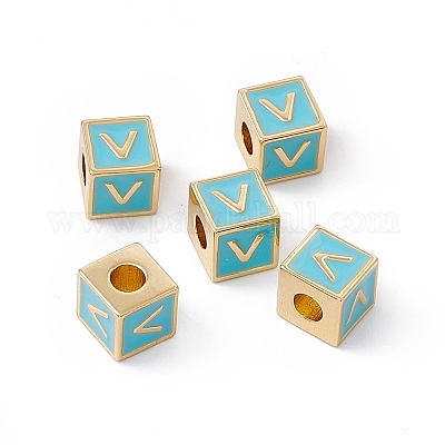 Стойки покрытие латунь эмаль бисер KK-B060-04G-06V-1