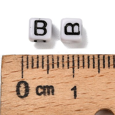 Непрозрачные акриловые бусины OACR-S076-01B-1