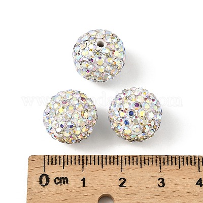 Pave disco бусины&nbsp;RB-Q195-14mm-AB-1