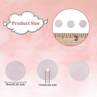 Матовое естественно розового кварца круглые бусины нити G-OC0003-57B-1