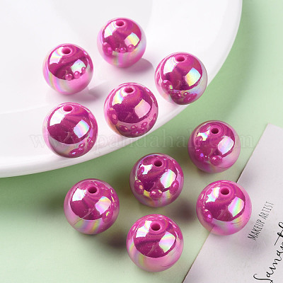 Непрозрачные акриловые бусины MACR-S370-D20mm-A13-1