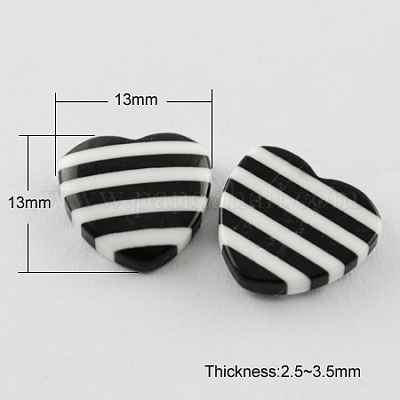 Gestreiften Harzcabochons&nbsp;CRES-Q097-13mm-1-1