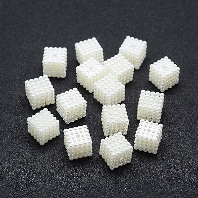 Perles d'imitation perles en plastique ABS&nbsp;OACR-A009-02A-01-1