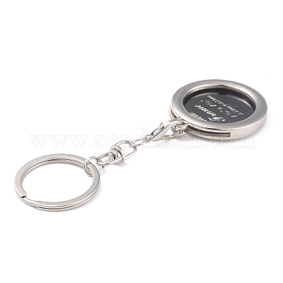 Настройки кабошон брелок из цинкового сплава KEYC-B040-01P-1