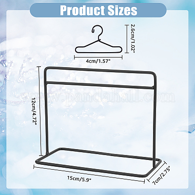 Железная вешалка для одежды и плечики для кукол&nbsp;DJEW-FH0001-17A-1
