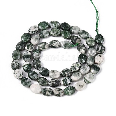 Натуральные зеленые пятна яшмовых нитей G-T142-26-1