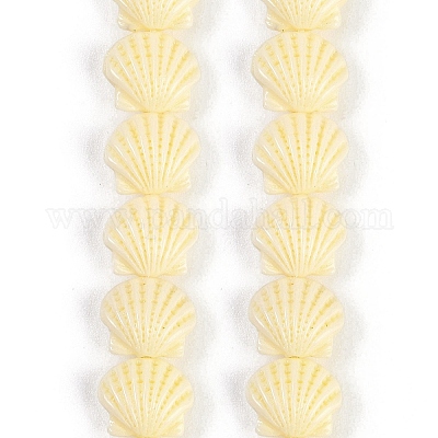 Нити резных бусин синтетического коралла CORA-K009-05A-01-1