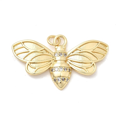 Латунные микро проложить кубического циркония подвески KK-H529-50G-1