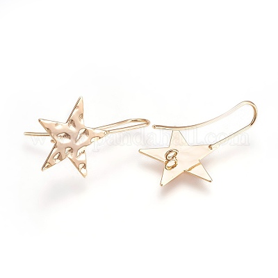 Латунные крючки для сережек&nbsp;LS-KK-O104-16G-NF-1